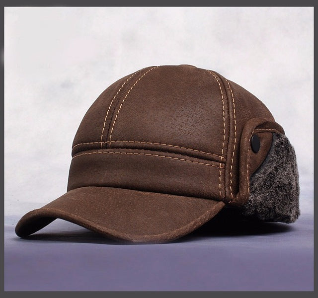 Genuine Leather Baseball Hat